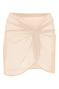 Flat image of the Mira Skirt in Blush Sheer