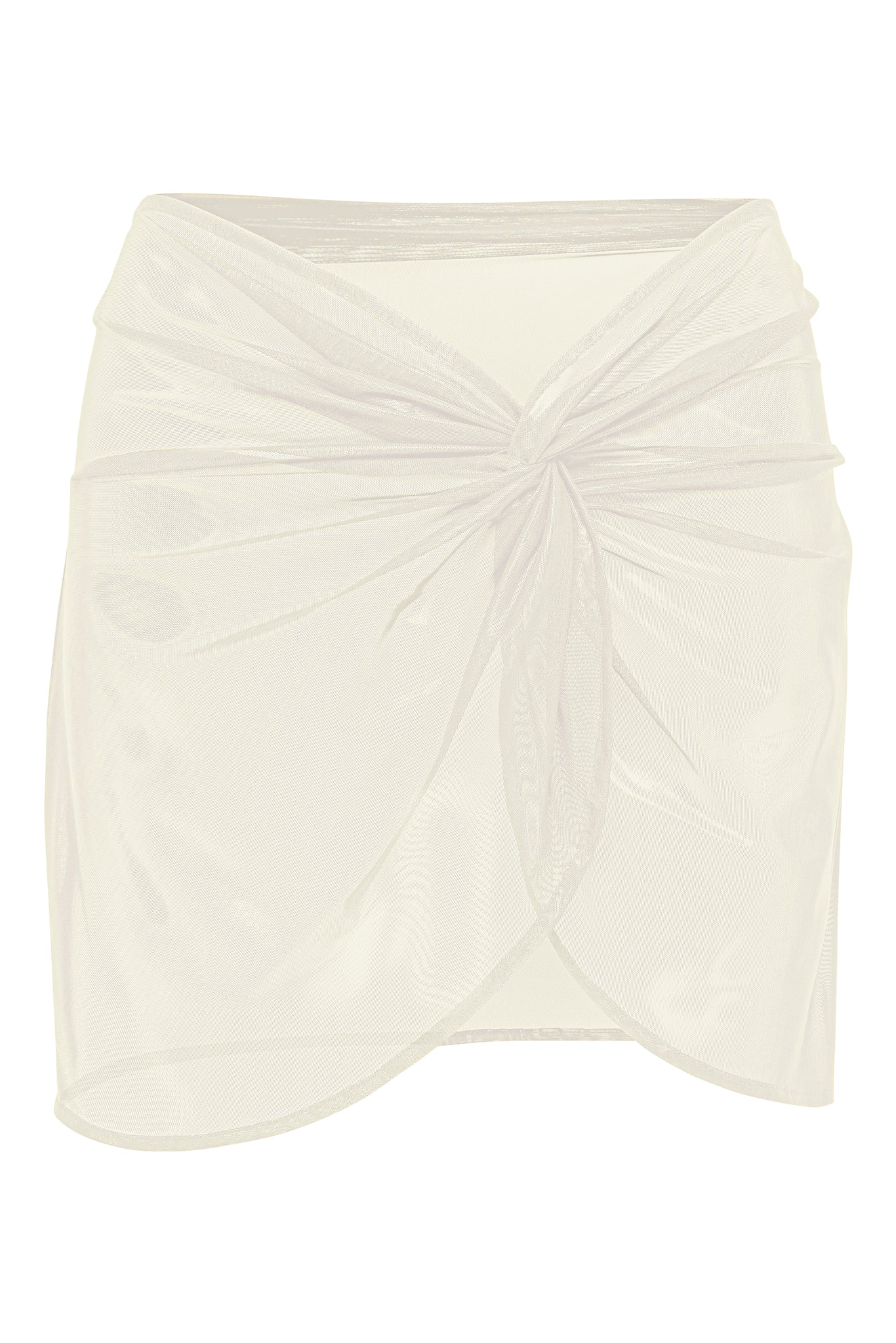 Load image into Gallery viewer, Flat image of the Mira Skirt in Ivory Sheer