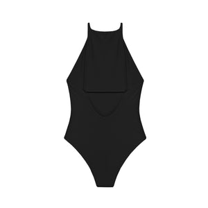Flat image of the back of the Nova One Piece in Black
