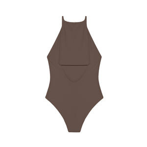 Flat image of the back of the Nova One Piece in Nude