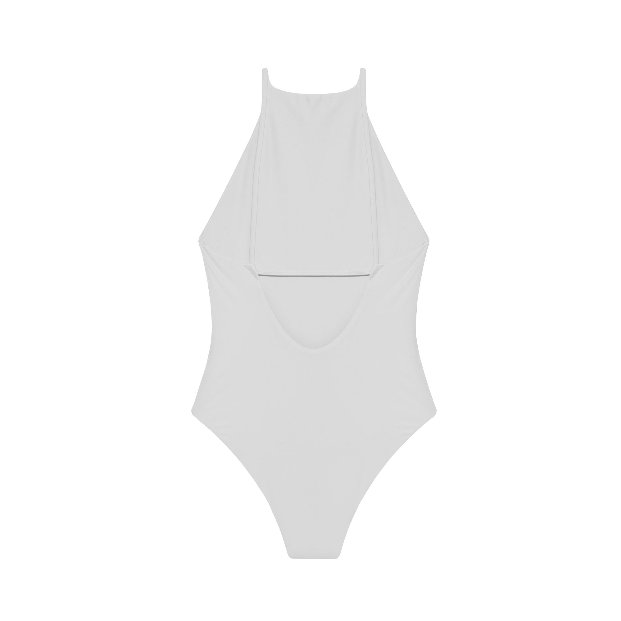 Load image into Gallery viewer, Flat image of the back of the Nova One Piece in white