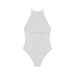Flat image of the back of the Nova One Piece in white