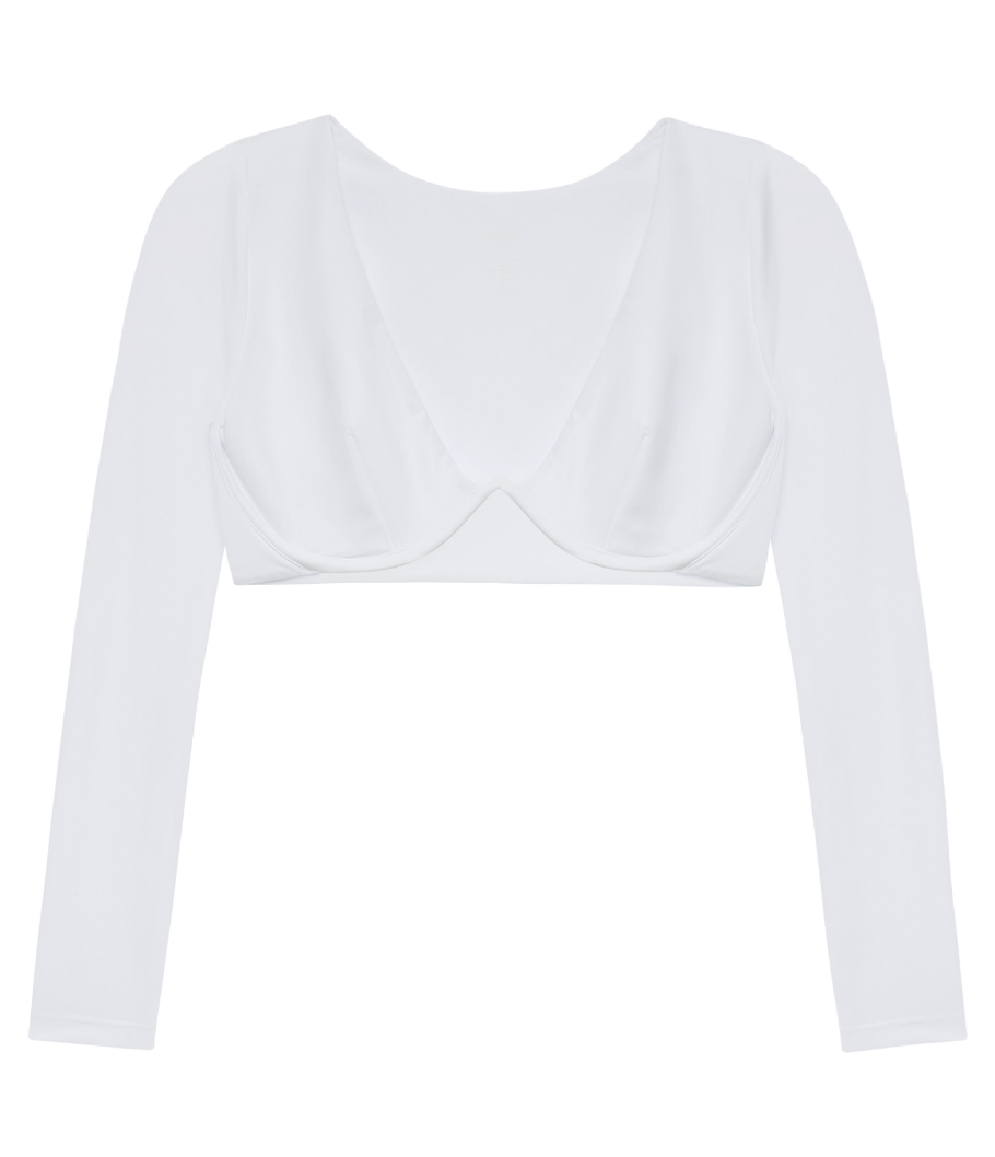 Load image into Gallery viewer, Flat image of the Eden Top in White