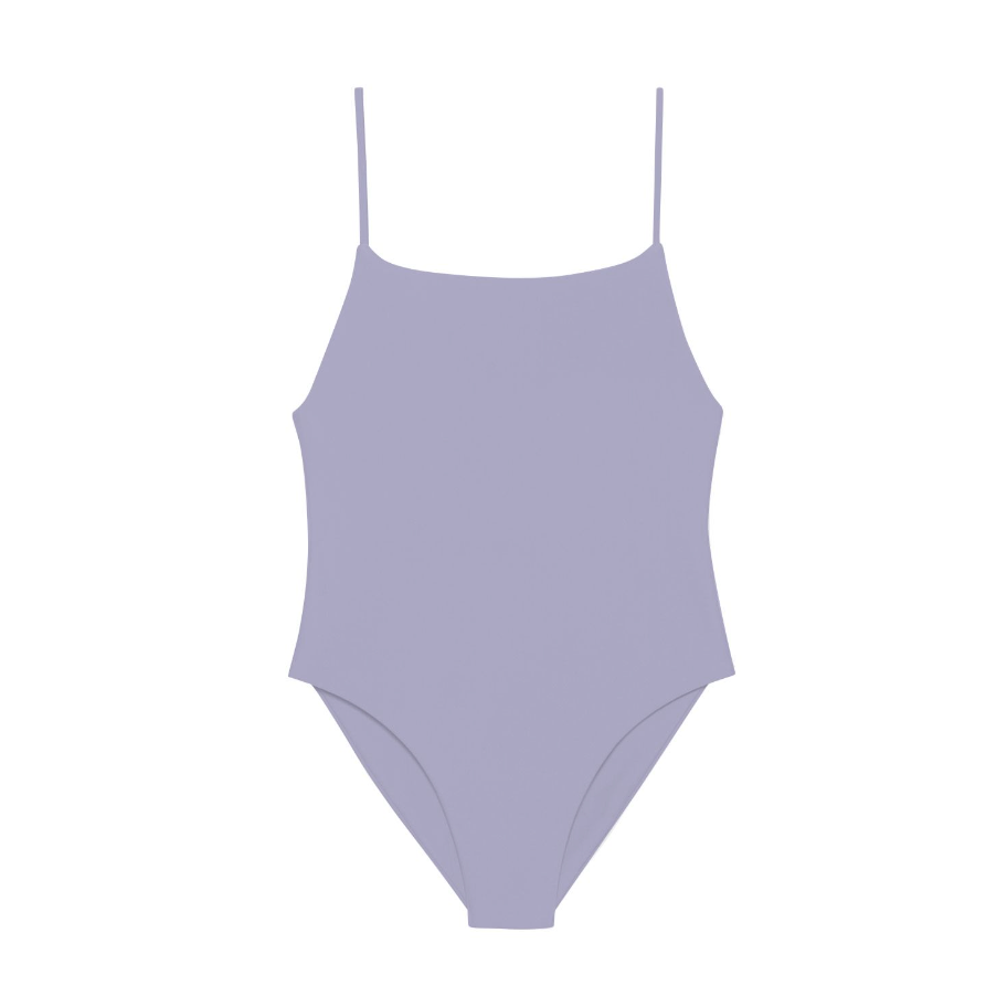 Flat image of the Trophy One Piece in lilac sheen