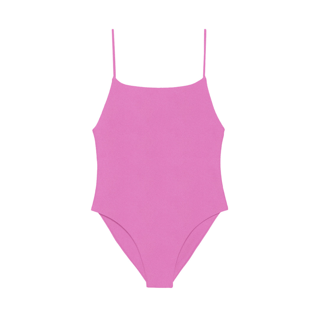 Flat image of the Trophy One Piece in azalea sheen