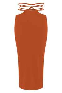 Flat image of the Wren Skirt in Copper