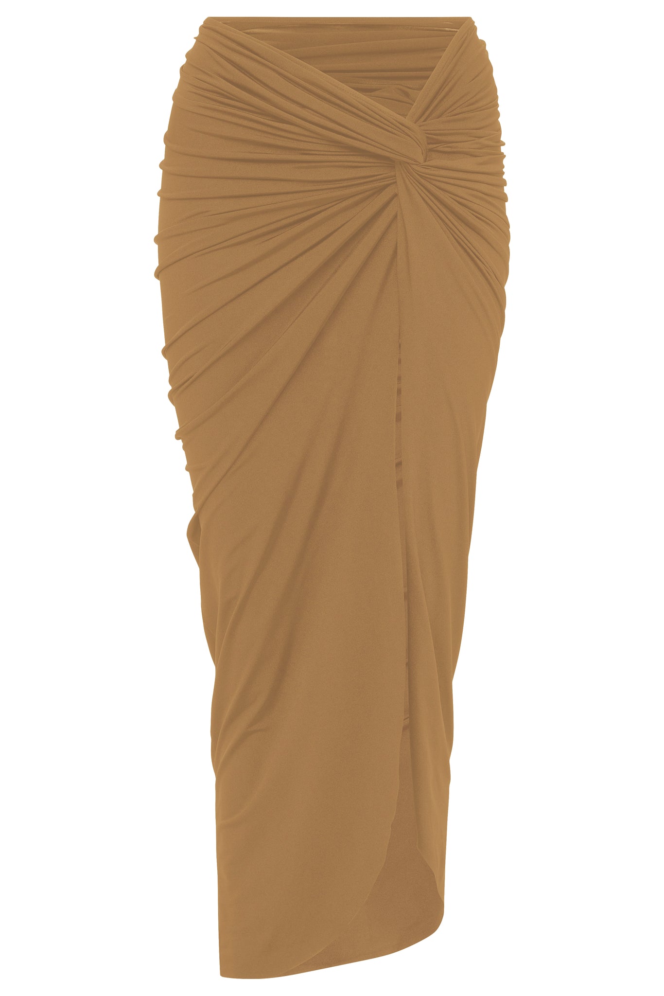 Load image into Gallery viewer, Flat image of the Zena Skirt Long in chai