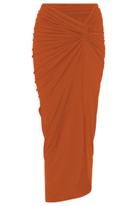 Flat image of the Zena Skirt Long in copper