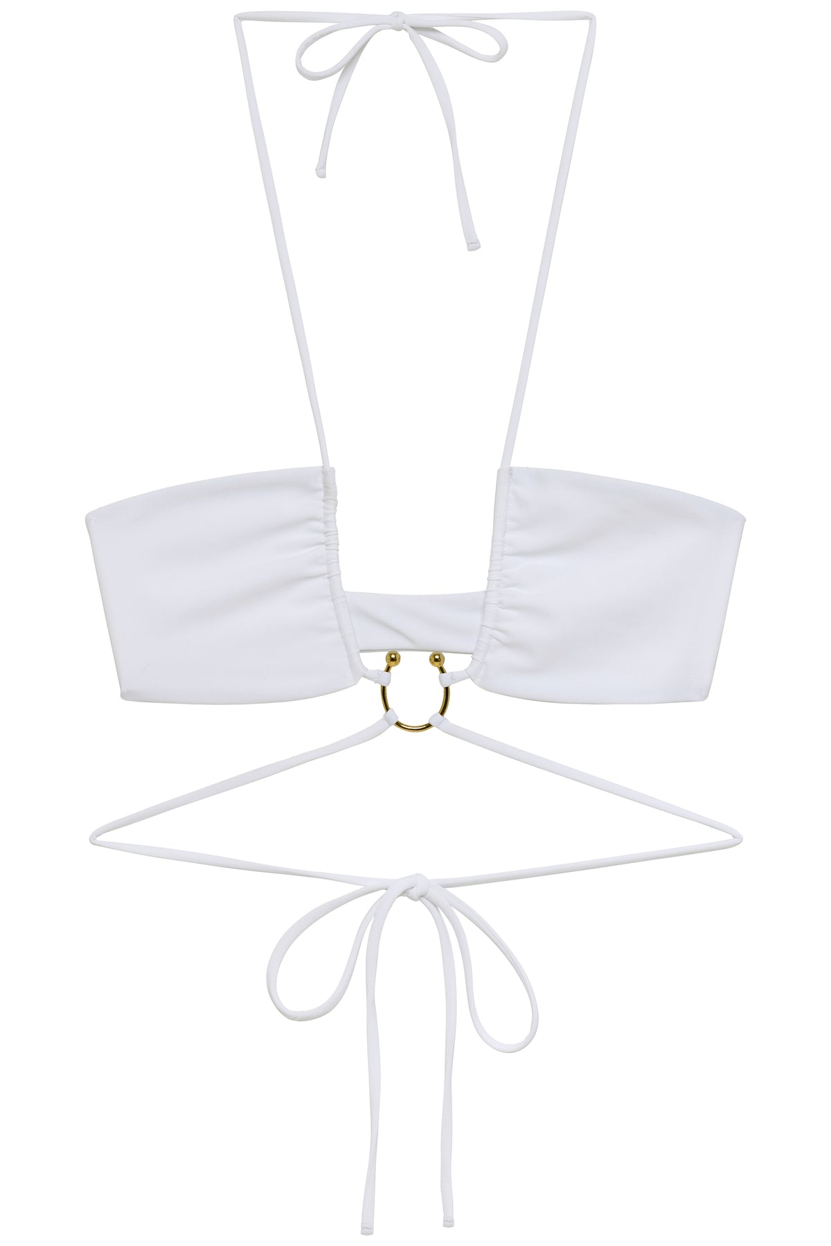 Flat image of the Zuri Top in white
